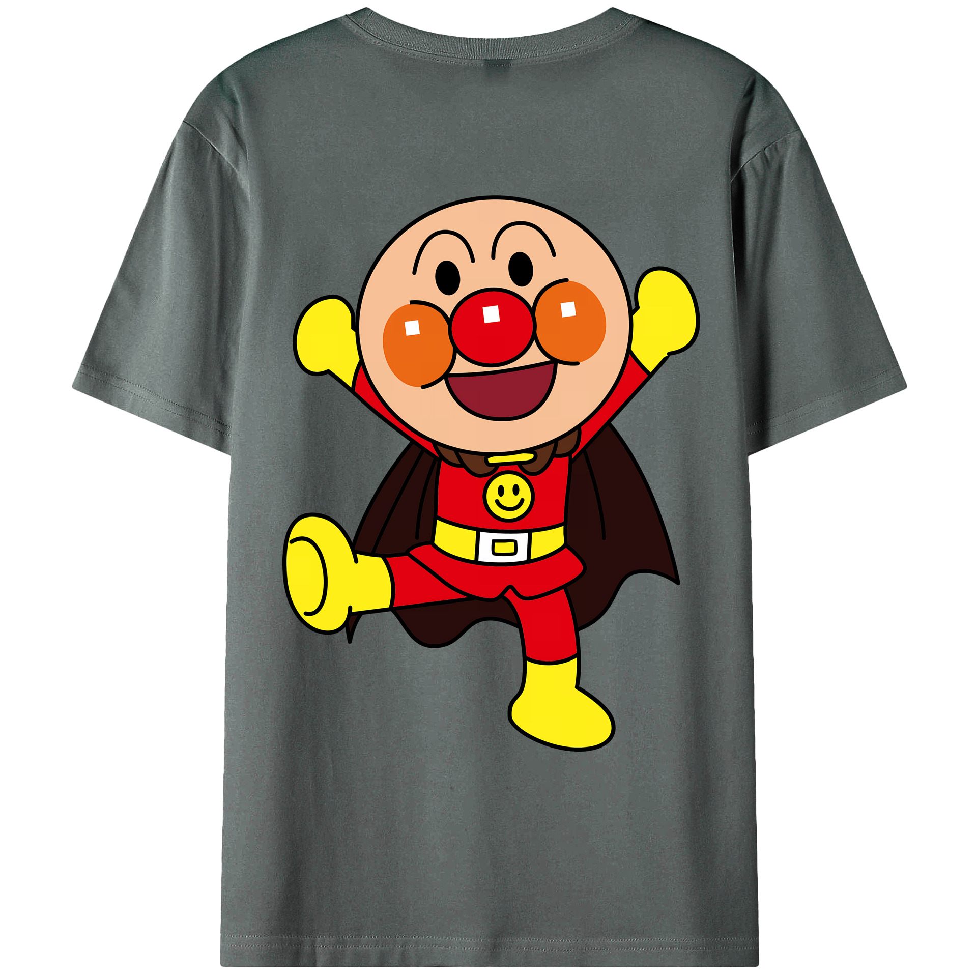 （画像用） アンパンマン Anpanman 綿100％ メンズ半袖Tシャツ（バックプリント） 通気性